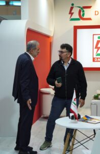 سید سعید حسینی و مهندس امین پوده در 23امین نمایشگاه بین المللی صنعت برق ایران