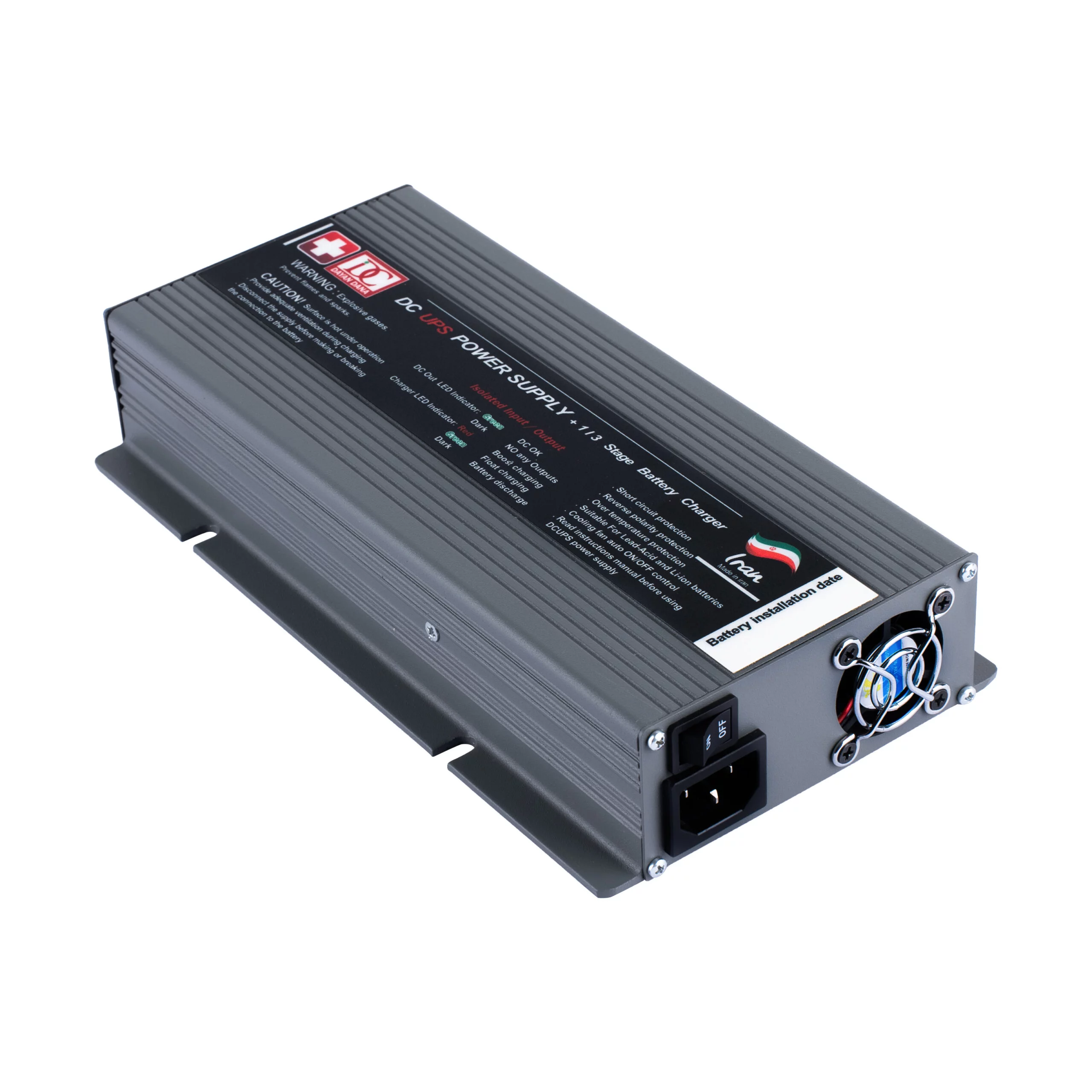 منبع تغذیه بدون وقفه 360 وات هوشمند DC UPS - پنل پشتی