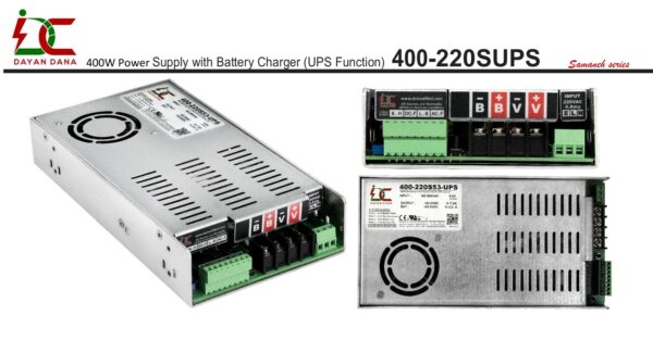 ابتدای دیتاشیت منبع تغذیه بدون وقفه DC UPS هوشمند 400 وات به همراه شارژر داخلی